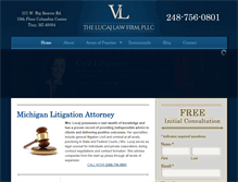 Tablet Screenshot of lucajlaw.com